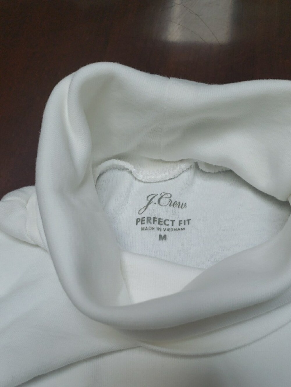 J. Crew White Turtleneck Perfect Fit Top - Soft Knit - Picture 2 of 3